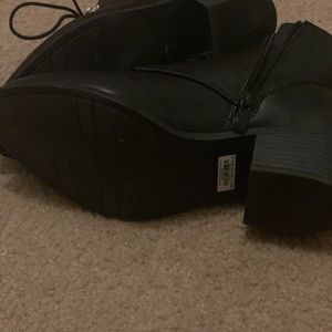 Torrid Black Laceup Boots size 9
